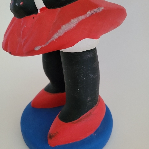 VINTAGE Disney Minnie Mouse Chalkware Plaster Piggy Coin Bank   Mexico  12" - Picture 10 of 16